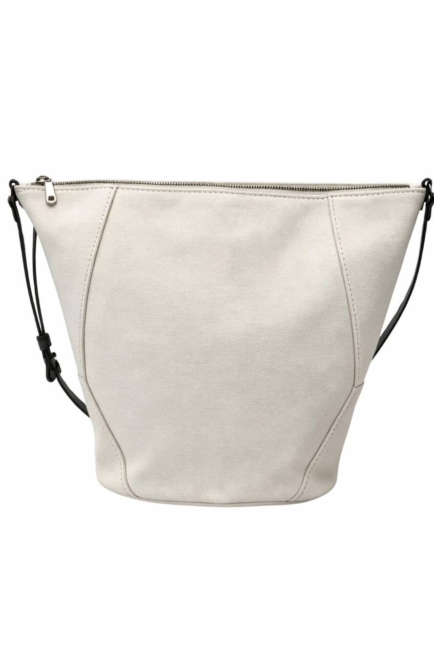 NEW BRUNELLO CUCINELLI duo bucket hand bag in ivory
